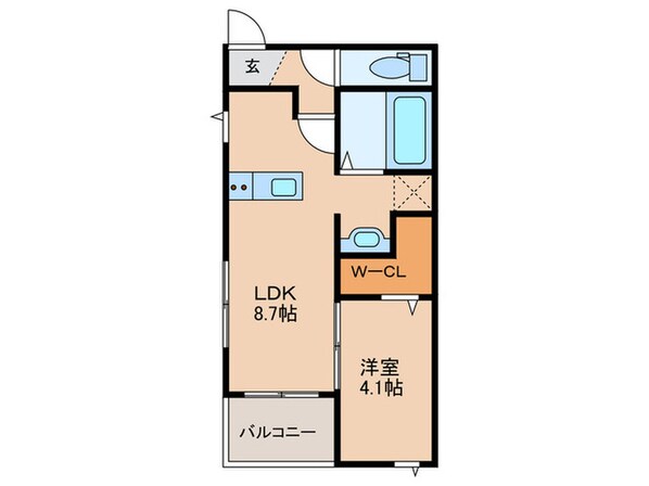 ヴェルーラ福島の物件間取画像